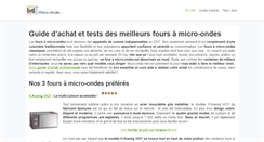 Desktop Screenshot of micro-onde.net