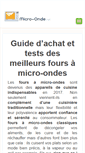 Mobile Screenshot of micro-onde.net