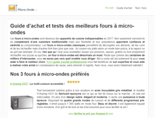 Tablet Screenshot of micro-onde.net